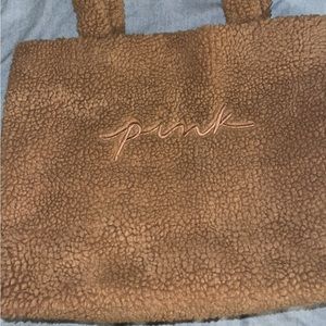 Brown fuzzy bag